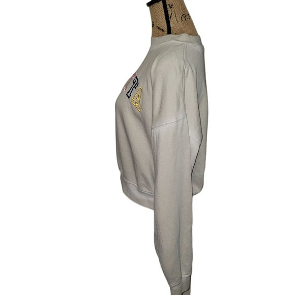 Odd Future OFWGKTA MEDIUM Hip Hop Tan Cropped Crew Neck Sweatshirt Retro College - Picture 3 of 5